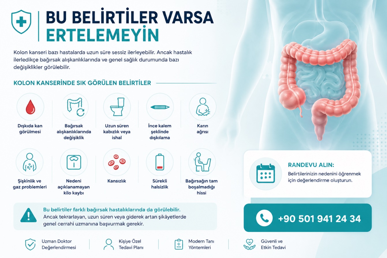 Kolon kanseri belirtileri