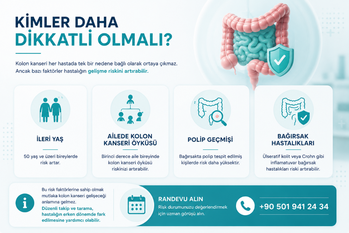 Kolon kanseri risk faktörleri