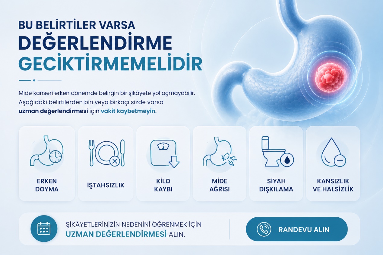 Mide kanseri belirtileri