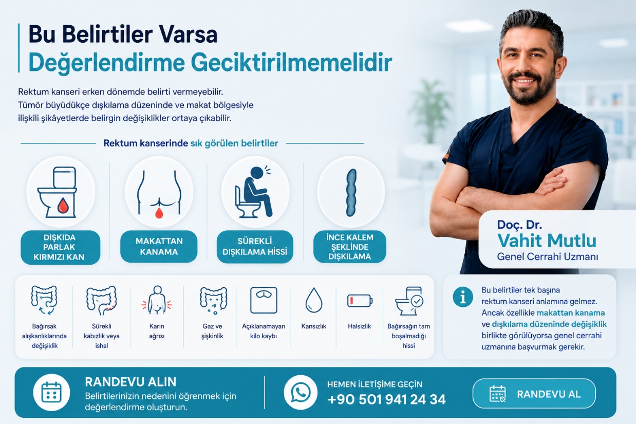 Rektum kanseri belirtileri